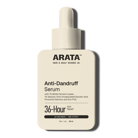 Buy Arata Anti-Dandruff Hair Tonic | For All Hair Types | With Neem, Fenugreek, Tea Tree Oil | Treats Dry, Itchy Flaky Scalp And Fights Dandruff 30 ml-Purplle