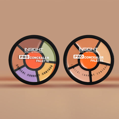 Buy Insight Cosmetics Blemish Eraser Kit: Pro Concealer Palette + Pro Concealer Palette_corrector Pack of 2-Purplle
