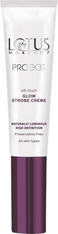 Buy Lotus Make-Up Proedit Silk Touch Glow Strobe Moisturizer Cream Pink | Vitamin E | Dewy finish | 15g-Purplle