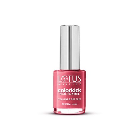 Buy Lotus Make-Up Colorkick Nail Enamel - Rose Petal 920 | Chip Resistant | Glossy Finish | 10ml-Purplle