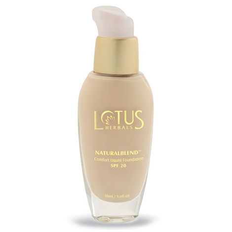 Buy Lotus Make-Up Naturalblend Comfort Liquid Foundation SPF-20 Buff-Purplle