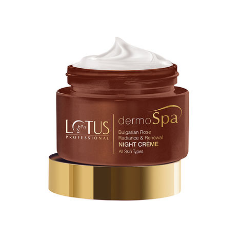 Buy Lotus Professional DermoSpa Bulgarian Rose Radiance & Renewal Night Cream | Bulgarian Rose | Preservative free | 50g-Purplle