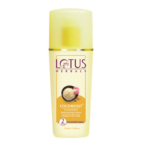 Buy Lotus Herbals Cocomoist Cocoa-Butter Moisturising Lotion | For Normal to Dry Skin | 170ml-Purplle