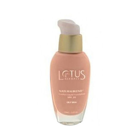 Buy Lotus Make-Up Naturalblend Comfort Liquid Foundation SPF-20 Sand (Oily)-Purplle