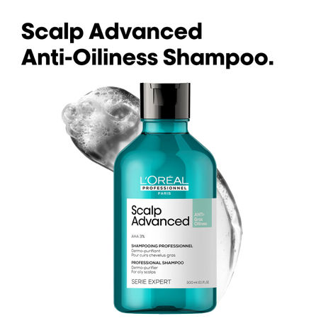 Buy L'Oreal Professionnel Scalp Advanced Anti-Oiliness Dermo-Purifier Shampoo 300 ml for Oily Scalps-Purplle