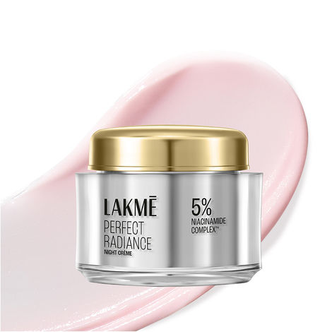 Buy Lakme Perfect Radiance, with 5% Niacinamide, Night Gel Cream, 50 gm for Pigmentation-Purplle