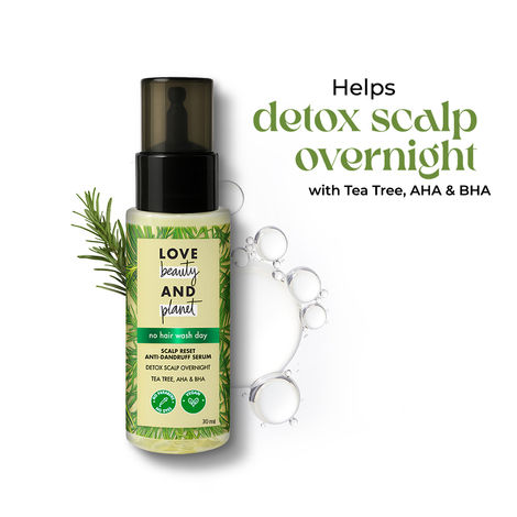 Buy Love Beauty Planet Scalp Reset Anti Dandruff Serum with Tea Tree, AHA & BHA 30 ml-Purplle