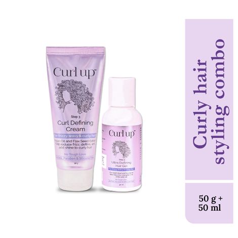 Buy Curl Up Styling Combo with Cream & Gel (50 gm + 50 ml)-Purplle