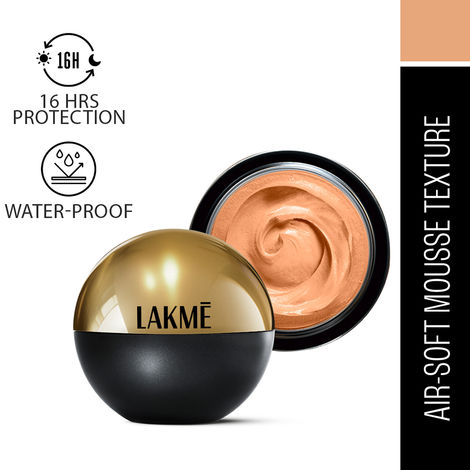 Buy Lakme Xtraordin-airy Mattereal Mousse Foundation, Matte Finish, With SPF8 - 06 Almond Honey , 25 gm-Purplle
