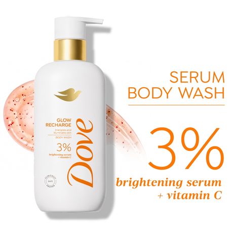 Buy Dove Glow Recharge Serum Body Wash with 3% Brightening Serum + Vitamin C (300 ml)-Purplle