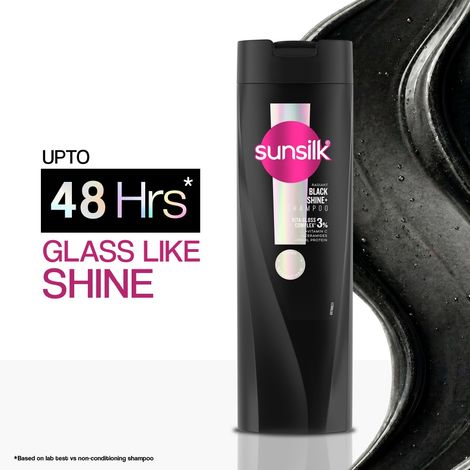 Buy Sunsilk Radiant Black Shine Shampoo 350 ml-Purplle