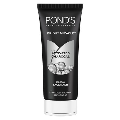 Buy Ponds Bright Miracle Detox Facewash with 10X Power of Charcoal (100 gm)-Purplle