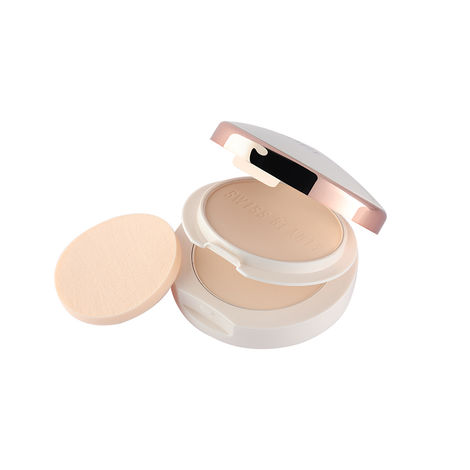 Buy Swiss Beauty Oil Control Compact Powder 2 Light Medium (2*10 gm)-Purplle