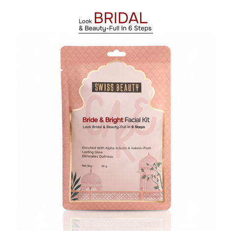 Buy Swiss Beauty Care Bride & Bright Facial Kit | 6 Steps For A Bridal Glow - 36 gm-Purplle