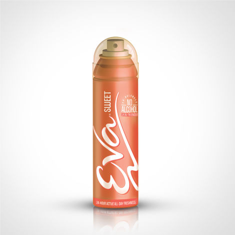 Buy Eva Deodorants for Women Sweet | pH Balanced | No Alcohol | Skin Friendly, 150 ml-Purplle