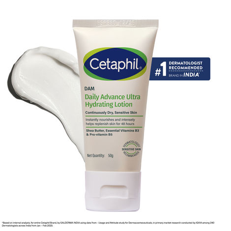 Buy Cetaphil DAM Daily Advance Ultra Hydrating Lotion - (50 gm)-Purplle