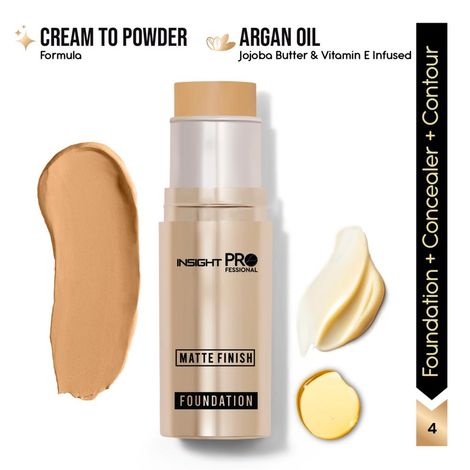Buy INSIGHT Professional Matte Finish Foundation - Caramel Creme 10 gm-Purplle
