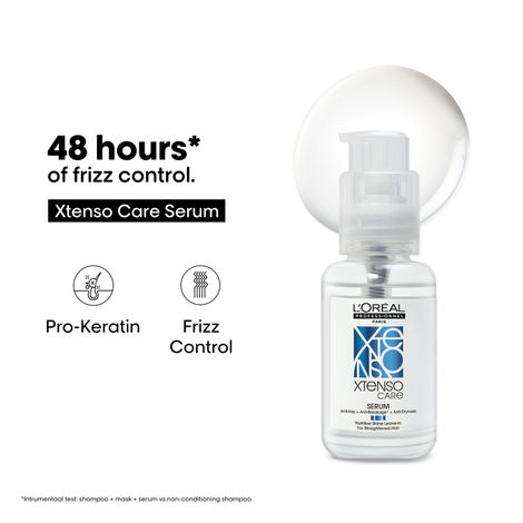 Buy L'Oreal Professionnel Xtenso Care Serum For Frizz-Free, Smooth & Manageable Hair 50 ml-Purplle