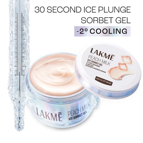 Buy Lakme Icy Sorbet Gel: Instant Cooling Moisturizer with 2% Pro-Ceramide, Peptide & Pentavitin 100 gm-Purplle