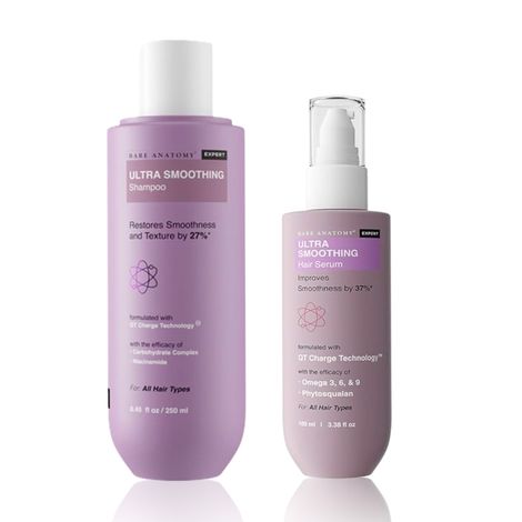 Buy Bare Anatomy Ultra Smoothing Shampoo (250 ml) + Hair Serum (100 ml)Combo of 2-Purplle
