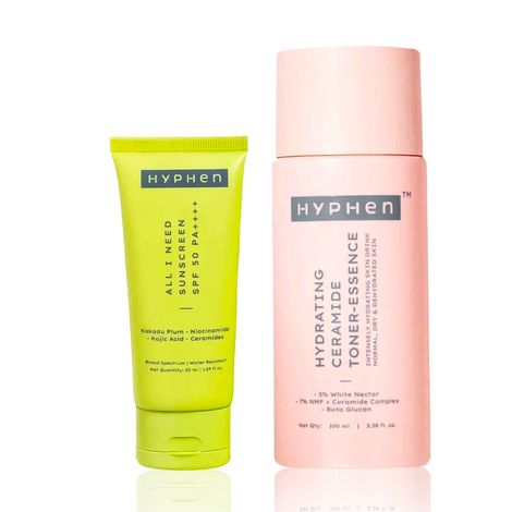 Buy Hyphen Ceramide Toner + Sunscreen, Skincare Kit, Combo of 2-Purplle