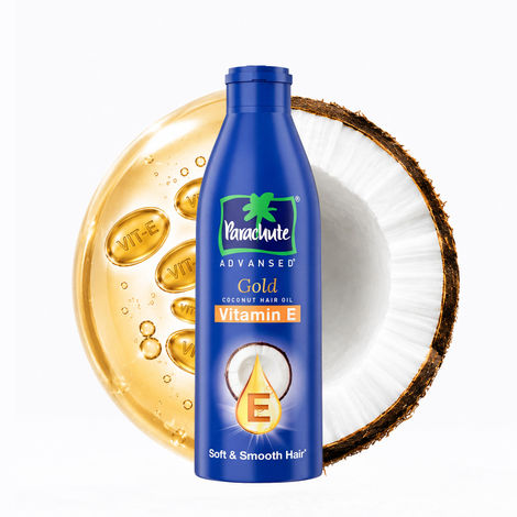 Buy Parachute Advansed Gold Vitamin E Coconut Hair Oil| Long & Soft Hair | For All Hair Type| No Paraben & Silicones| 300 ml-Purplle