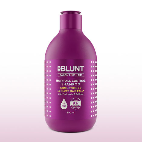 Buy BBLUNT Hair Fall Control Shampoo with Pea Protein & Caffeine for Stronger Hair - 300 ml-Purplle