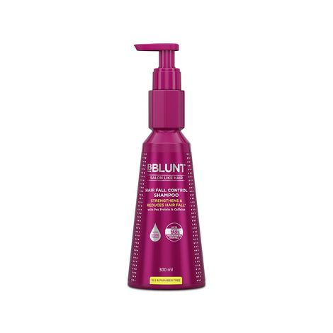 Buy BBLUNT Hair Fall Control Shampoo with Pea Protein & Caffeine for Stronger Hair - 300 ml-Purplle