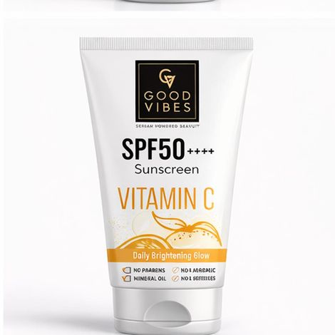 Buy Good Vibes Vitamin C Daily Brightening Glow Sunscreen 30 gm-Purplle