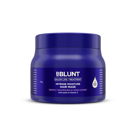 Buy BBLUNT Intense Moisture Hair Mask with Jojoba Oil & Vitamin E for Nourished & Shiny Hair (120 gm)-Purplle