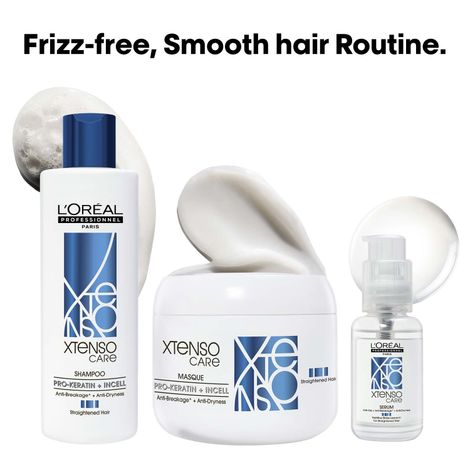 Buy L'Oreal Professionnel Combo of Xtenso Care Shampoo + Xtenso Care Mask + Xtenso Care Serum | With Pro-Keratin and Incell (250 ml + 250 gm + 50 ml)Combo of 3-Purplle