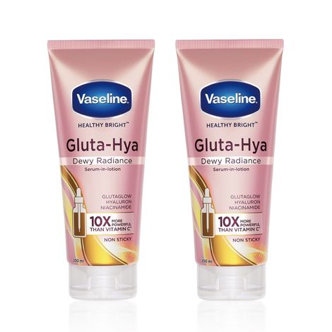 Buy Vaseline Gluta-Hya Dewy Radiance Duo (Moisturizer 200 ml x 2)-Purplle