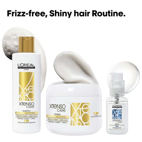 Buy L'Oreal Professionnel Combo of Xtenso Care Sulphate Free Shampoo + Xtenso Care Sulphate Free Mask + Xtenso Sulphate Free Care Serum | With Pro-Keratin and Incell (250 ml + 250 gm + 50 ml)Combo of 3-Purplle