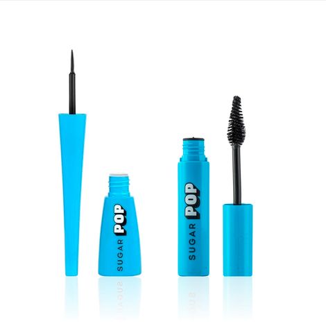 Buy SUGAR POP Eye Drama Duo - SUGAR POP Matte Finish Eyeliner 01 Black, 4.5 ml , SUGAR POP Volumizing Mascara Black - 9 ml Combo of 2-Purplle