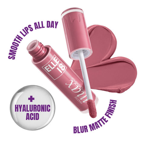 Buy Elle18 Matte Max Liquid Lip - Rose Dust, for Smooth Lips All Day, Transferproof, 6 ml-Purplle