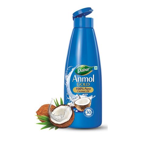 Buy Dabur Anmol Gold Coconut Oil - 550 ml | 100% Pure Coconut Oil | Nourishes Hair & Scalp | Moisturises Skin & Damages-Purplle