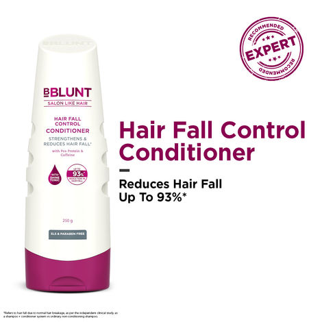Buy BBLUNT Hair Fall Control Conditioner with Pea Protein & Caffeine for Stronger Hair - 250 gm-Purplle