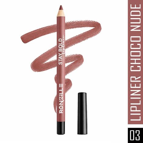 Buy Ronzille Super Stay Matte Lip Liner-Choco Nude-03 (1 gm)-Purplle