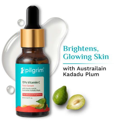 Buy Pilgrim 15% vitamin c face serum for advanced brightness (20 ml)-Purplle