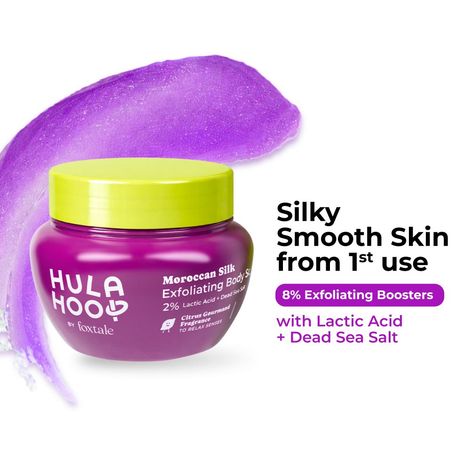 Buy Foxtale Hula Hoop By Foxtale Moroccan Silk Exfoliating Body Scrub - 75 gm-Purplle