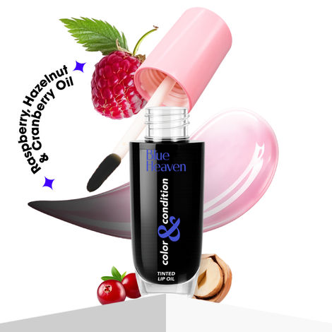 Buy Blue Heaven Color & Condition Tinted Lip Oil, Black Magic, 4.2 ml-Purplle