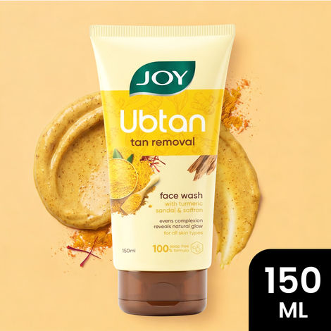 Buy Joy Ubtan Tan Removal Face Wash (150 ml) Enriched with Turmeric Sandal & Saffron | Suitable for All Skin Types-Purplle