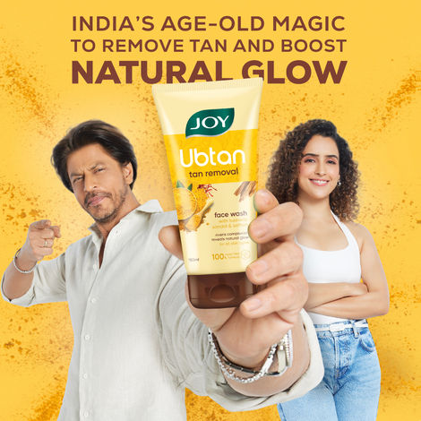 Buy Joy Ubtan Tan Removal Face Wash (150 ml) Enriched with Turmeric Sandal & Saffron | Suitable for All Skin Types - Purplle