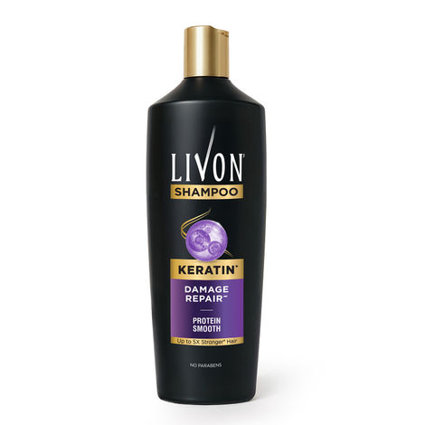 Buy Livon Keratin Shampoo for Women & Men | Repairs Damaged Hair | 340 ml-Purplle