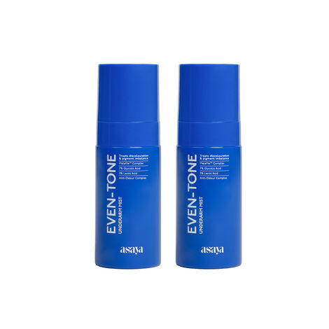 Buy Asaya Even Tone Mist for Dark Underarm | 7% Glycolic Acid Spray with 3% Lactic Acid & MelaMe™ Complex | Controls Odour & Fades Darkness | 50 ml | Pack of 2-Purplle