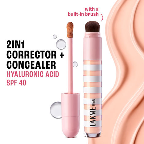 Buy Lakme 9to5 Hya Beach Edit SPF Corrector + Concealer- Light 1 - 6 ml-Purplle