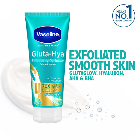 Buy Vaseline Gluta Hya AHA BHA Exfoliating Lotion 200 ml-Purplle