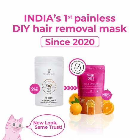 Buy Meeoow Club 4-in-1 Orange Body Hair Removal Powder Mask (80 gm)-Purplle