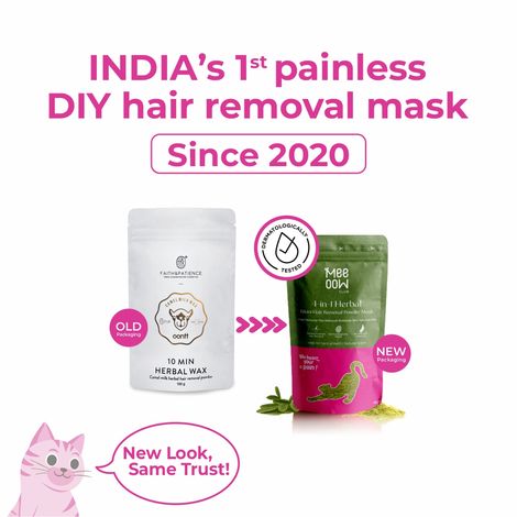 Buy Meeoow Club 4-in-1 Herbal Bikini Hair Removal Powder Mask (80 gm)-Purplle