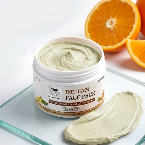 Buy TNW The Natural Wash D-Tan Face Pack for Glowing & Brightening&nbsp;Skin - 50 gm | Effective Tan Removal Face Pack | Anti-Tan Face Pack with Orange Extract-Purplle